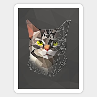 Low Poly Cat Magnet